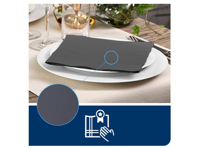 Servett TORK LinStyle antr 39x39cm 50/fp
