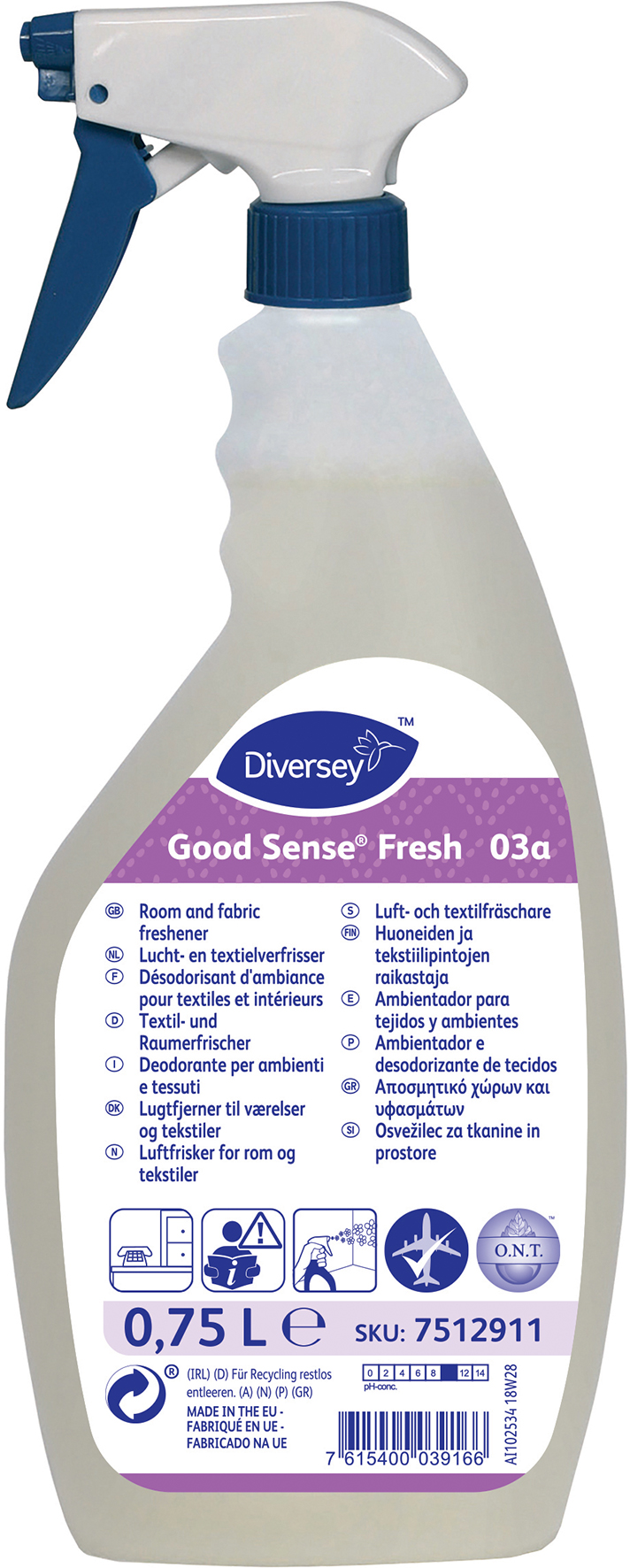 Luktförbättrare Spray 0,75L