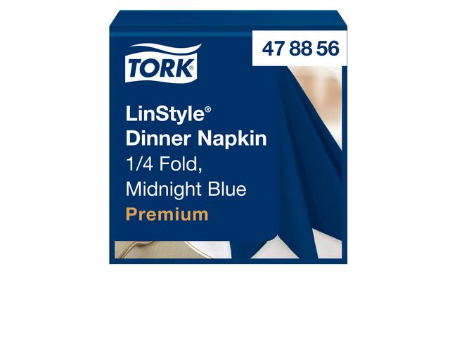 Servett TORK LinStyle blå 39x39cm 50/fp