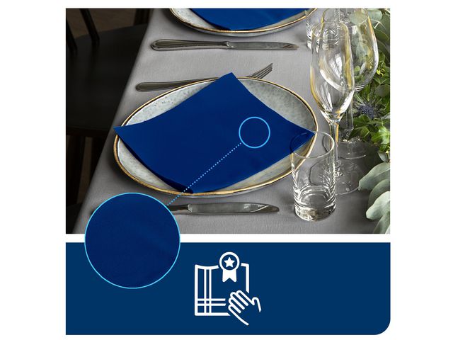 Servett TORK LinStyle blå 39x39cm 50/fp