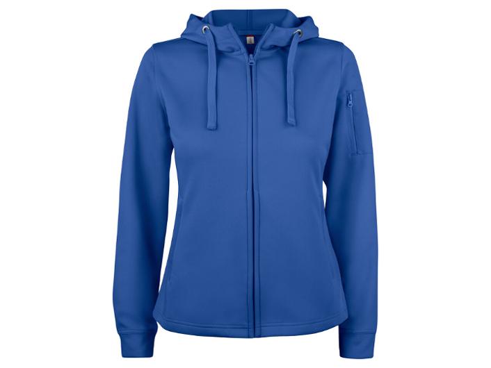 Hoodie zip funktion 021015 dam rblå S