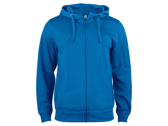 Hoodie zip funktion 021014 rblå M