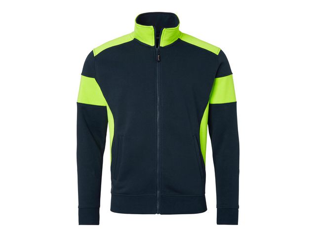 Sweatjacka TOP SWEDE 223 sv/fl gul 4XL