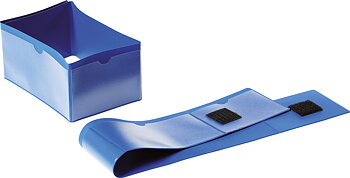 Pallfotsficka 145x75mm blå 50f