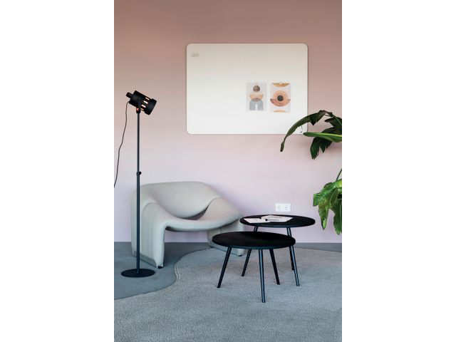 Glastavla LEGAMASTER r.hörn 150x100cm gr