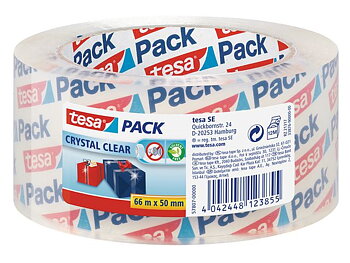 Packtejp TESA Crystal Clear50mmx66m klar