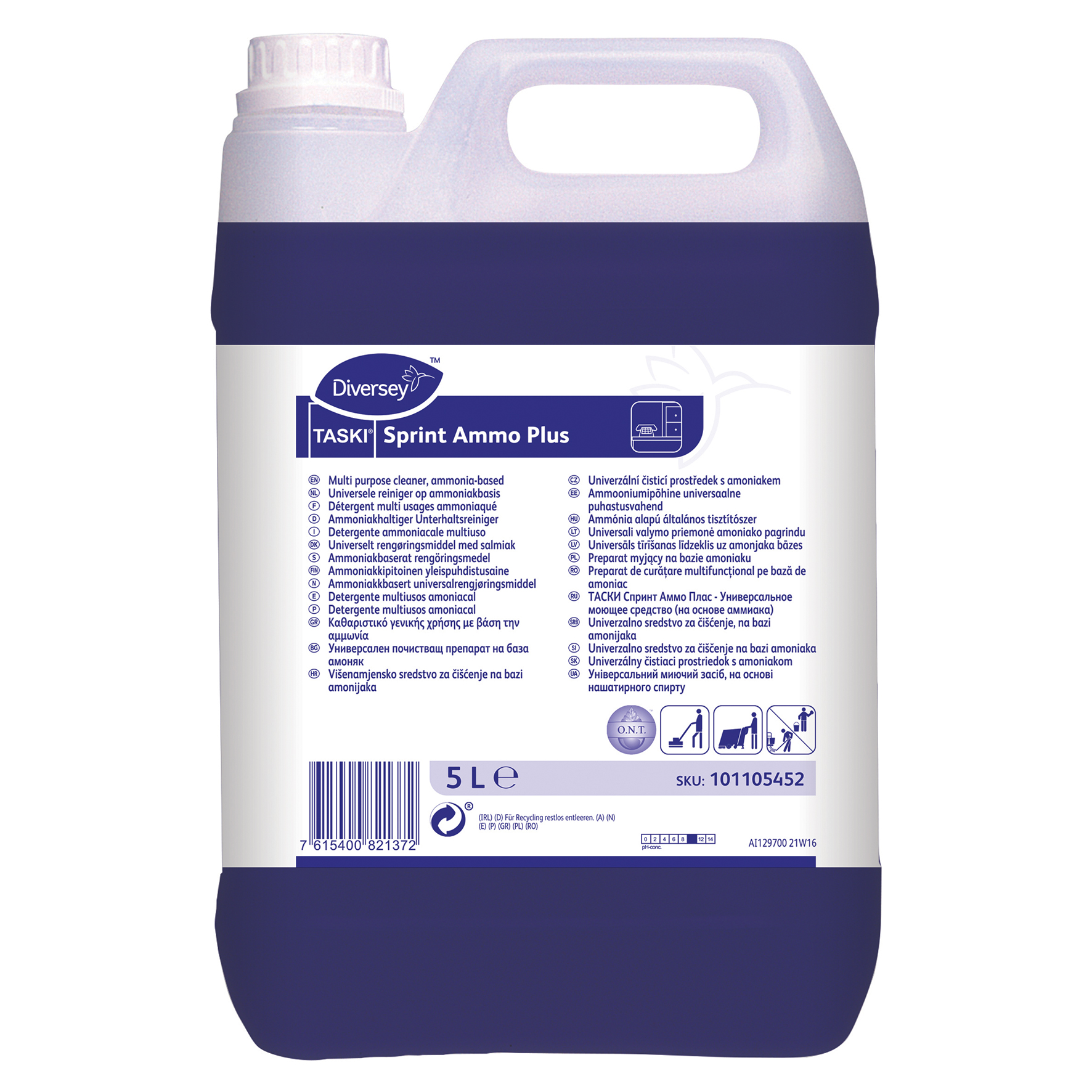 Grov- och Allrengöringsmedel Sprint Ammo Plus 5 liter
