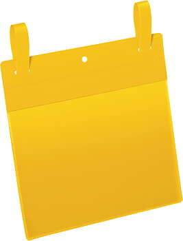 Plastficka A5L fästb gul 50/fp