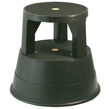 Stegpall 39 cm plast svart