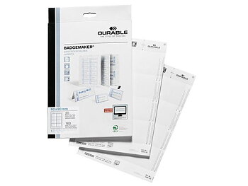 Etiketter DURABLE namnskylt 90x60 20/fp