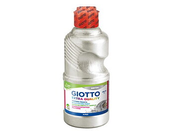 Färg GIOTTO metall silver 250ml