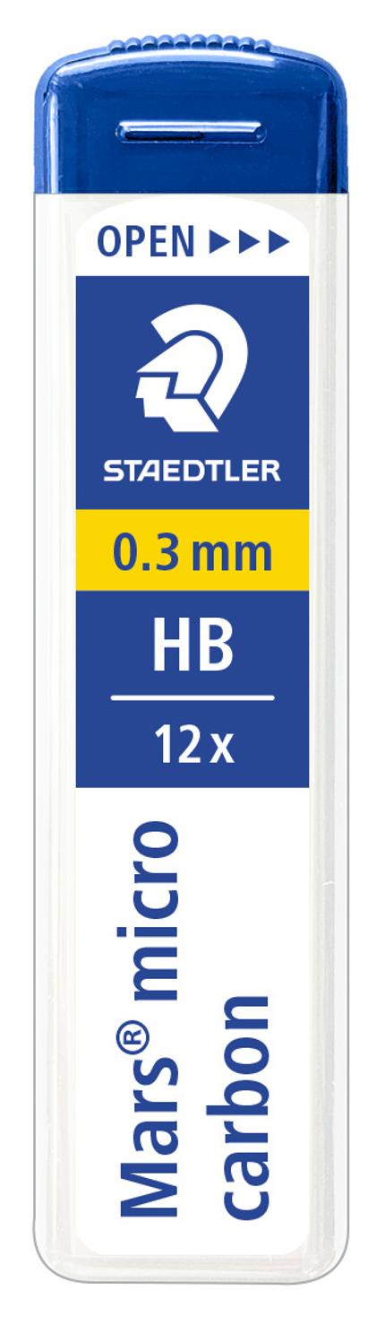 Reservstift STAEDTLER 0,3mm HB 12/fp
