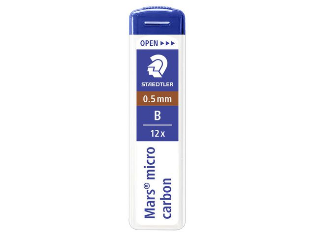 Reservstift STAEDTLER 0,5mm B 12/fp