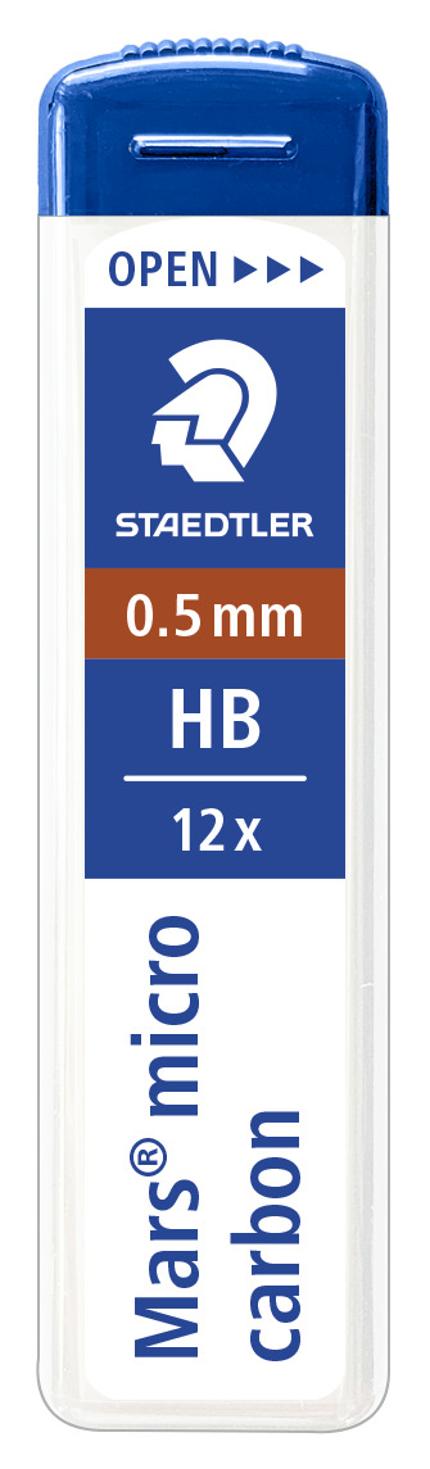 Reservstift STAEDTLER 0,5mm HB 12/fp