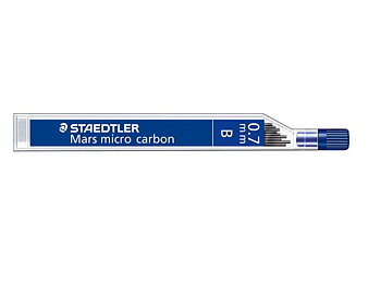 Reservstift STAEDTLER 0,7mm B 12/fp