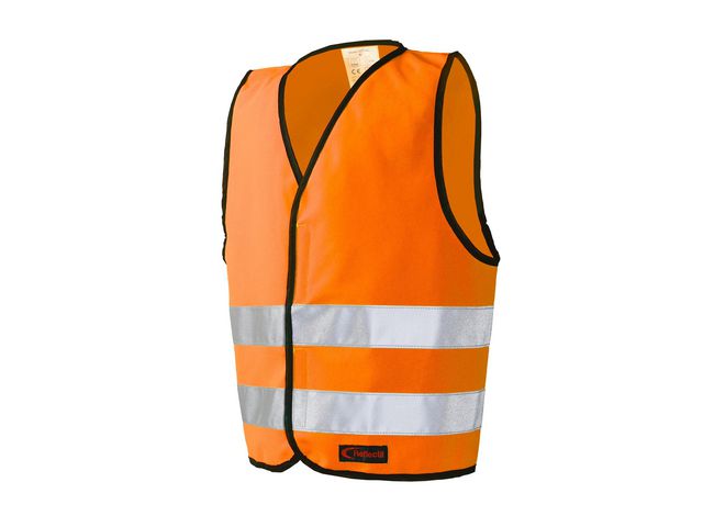 Reflexväst Kardborre fram XS orange