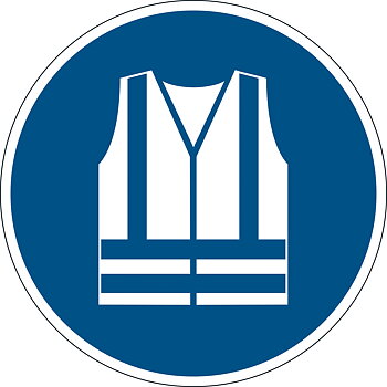 Dekal "Använd varselkläder" Sh