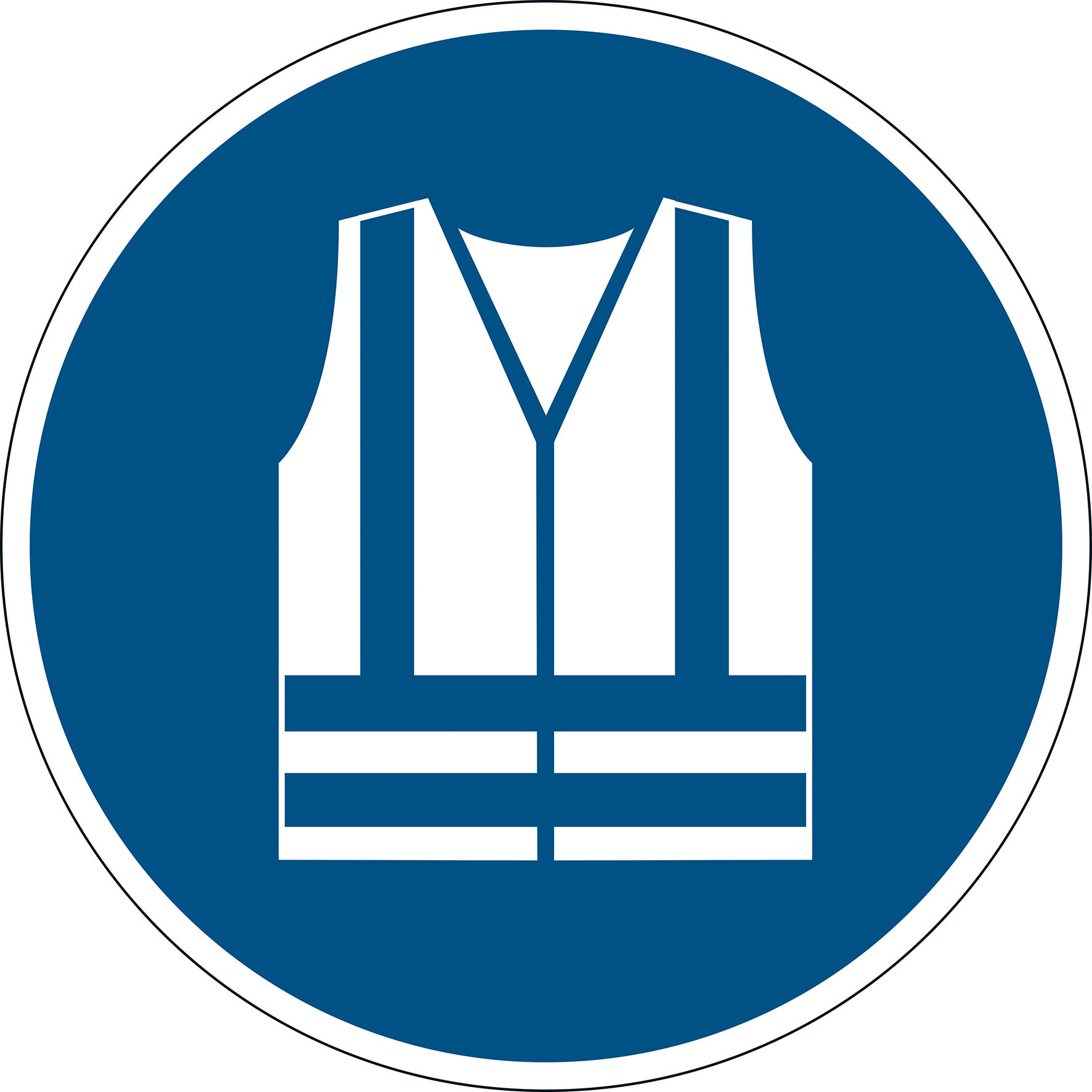 Varseldekal "Använd varselkläder"