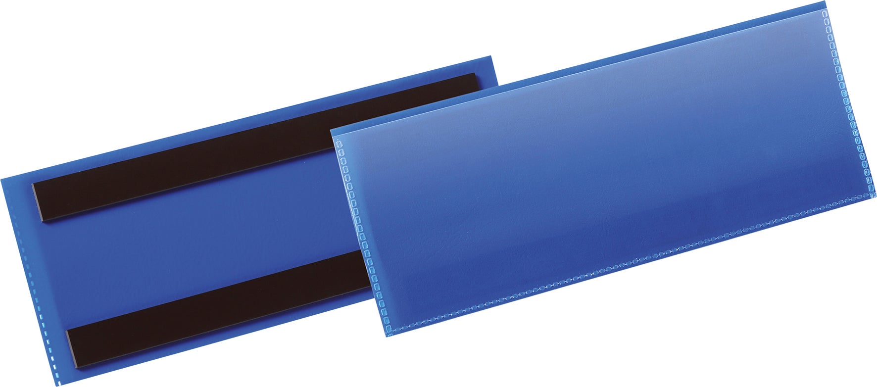 Etiketthållare magnetisk 1/2 A5L blå 50 st/fp