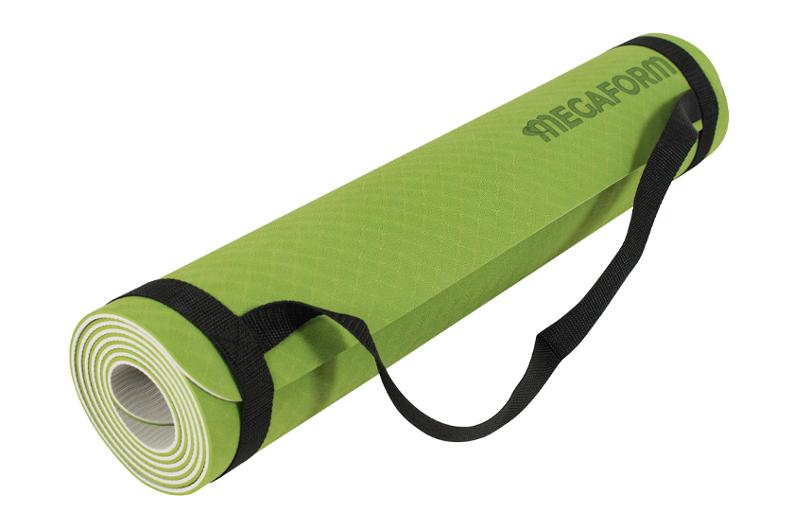 Yogamatta 183x61 grön/grå