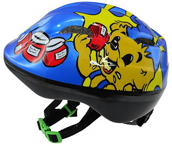 Cykelhjälm Bamse blå