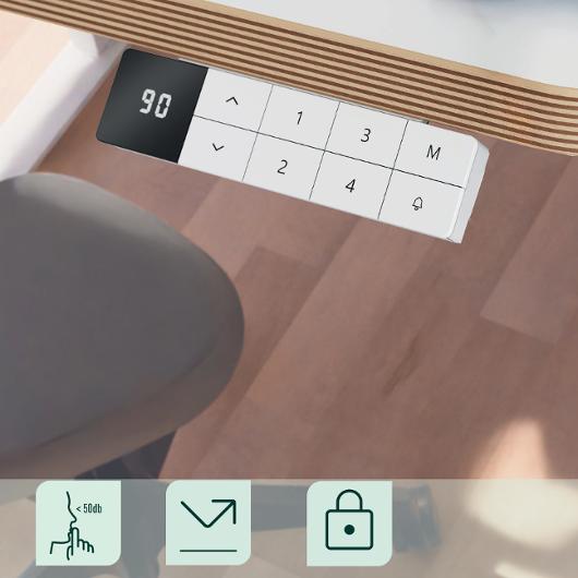 Stativ LEITZ höj/sänk vit