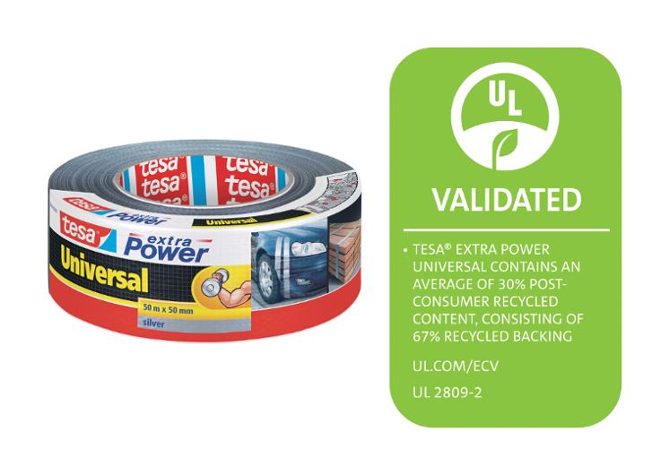 Vävtejp TESA Extra Power 50mmx50m silver