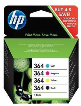 Bläckpatron HP No364 CMYK 4 st/fp