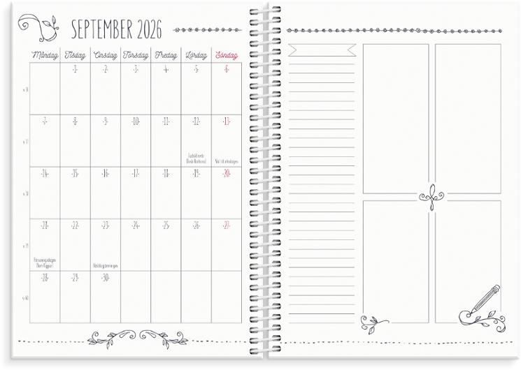 Kalender Doodle A5 26/27