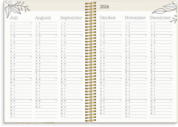 Kalender Life Planner Bloom 26/27