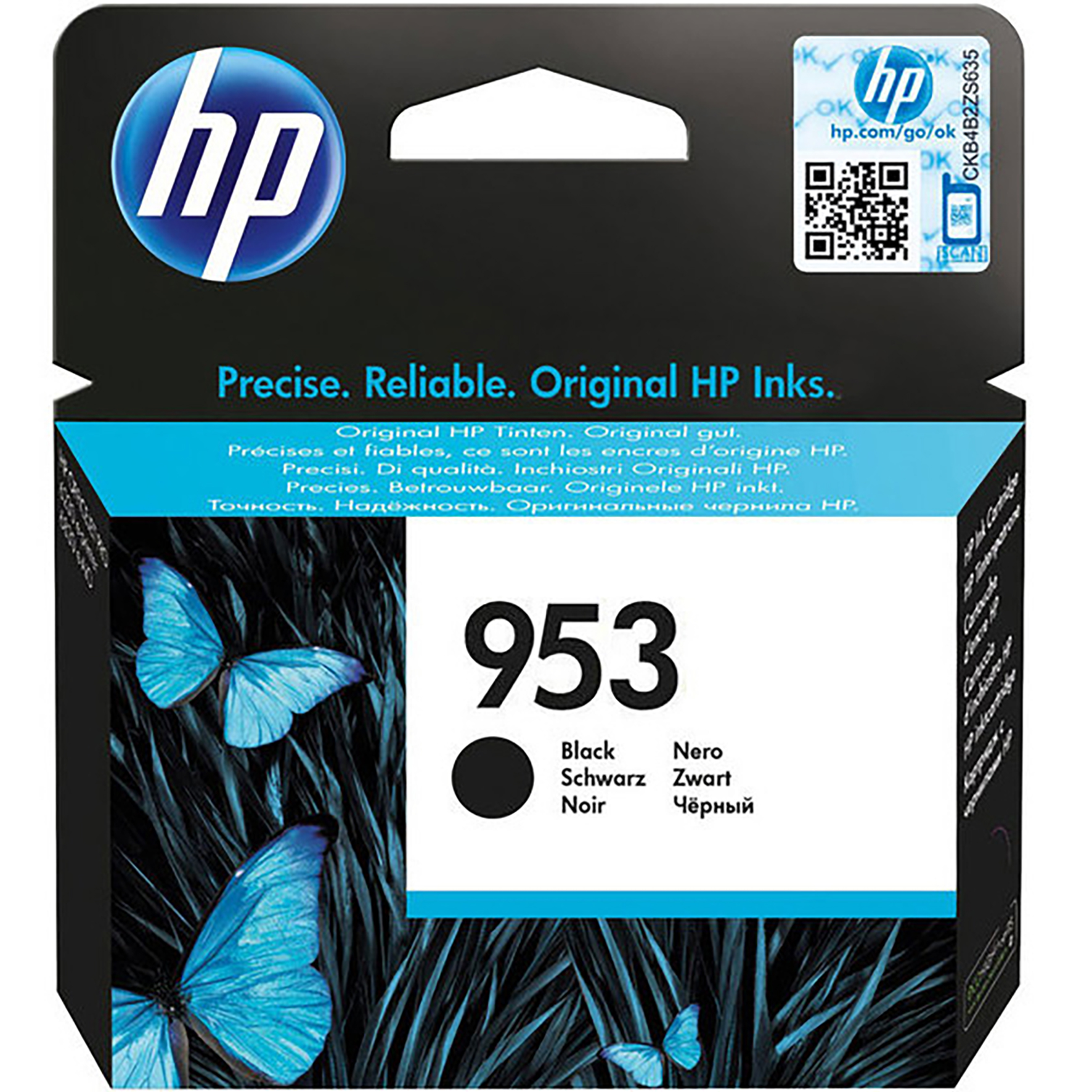 Bläckpatron HP 953 svart 0,9k