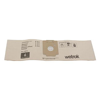 Dammsugarpåse WETROK Mono/Dur papper 6L