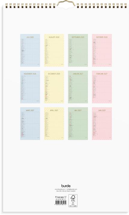 Familjekalender Color 26/27