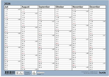 Väggkalender Väggblad A4 26/27