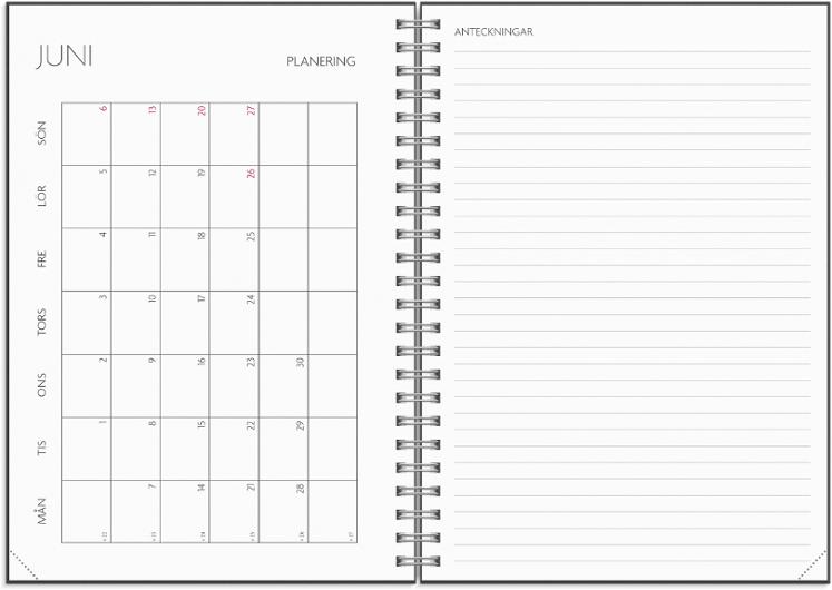 Kalender Study A5 stone 26/27