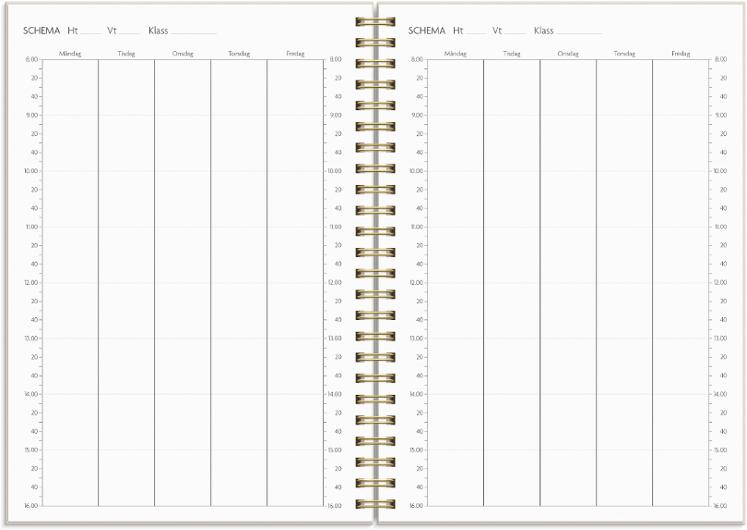 Kalender Study Story A5 blomma 26/27
