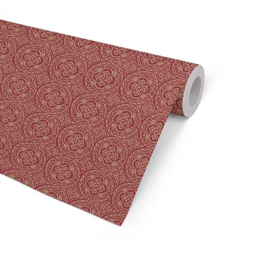 Julpapper CULT Orient vinröd 57cmx154m