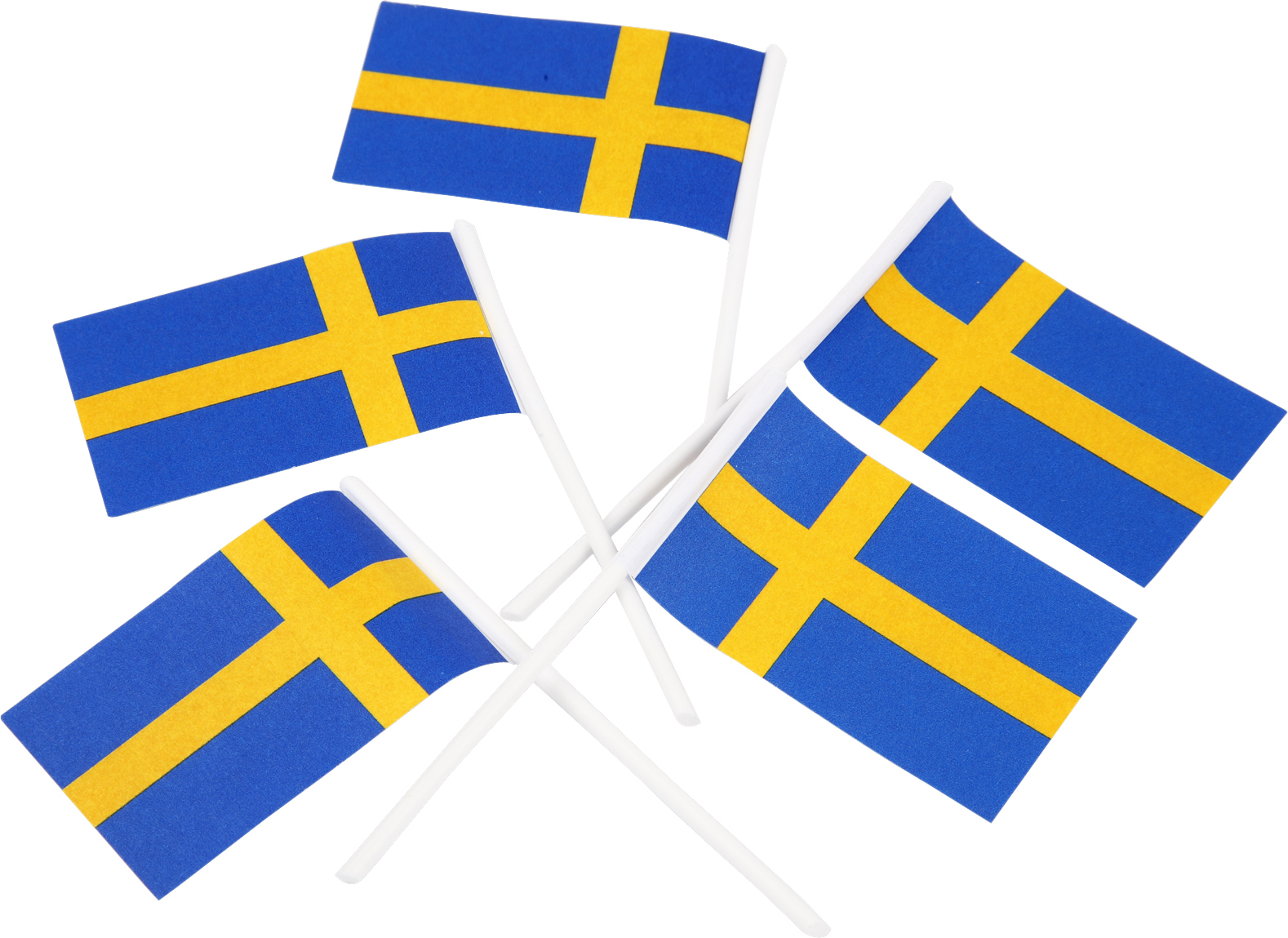 Flaggor svenska 30 x 50 mm 100 st/fp