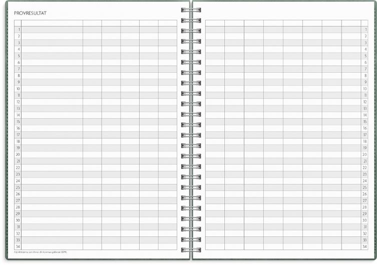 Kalender Study Twist A5 grön 26/27