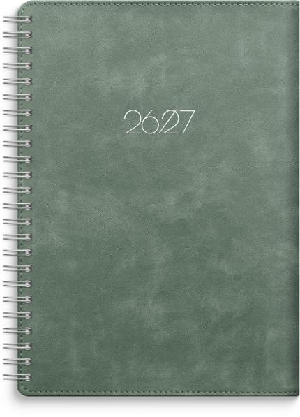 Kalender Study Twist A5 grön 26/27
