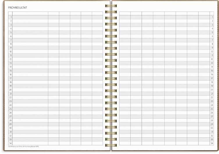 Kalender Study Twist A5 mocca 26/27
