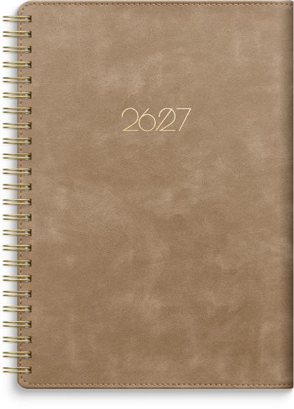 Kalender Study Twist A5 mocca 26/27