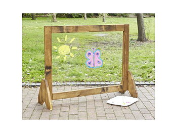 Golvstaffli med plexiglas