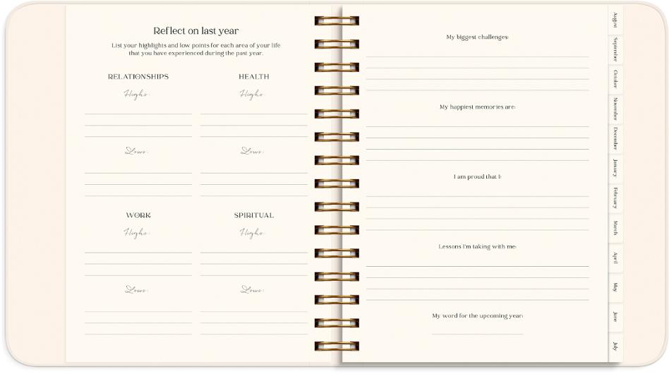 Kalender Life Planner Flowers A5 26/27