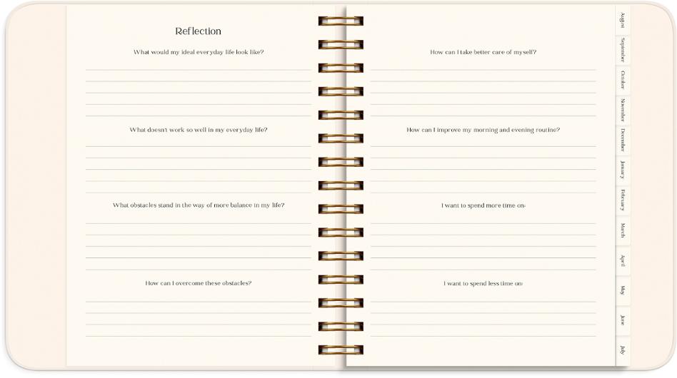 Kalender Life Planner Flowers A5 26/27