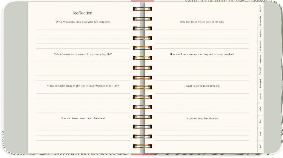Kalender Life Planner Green A5 26/27