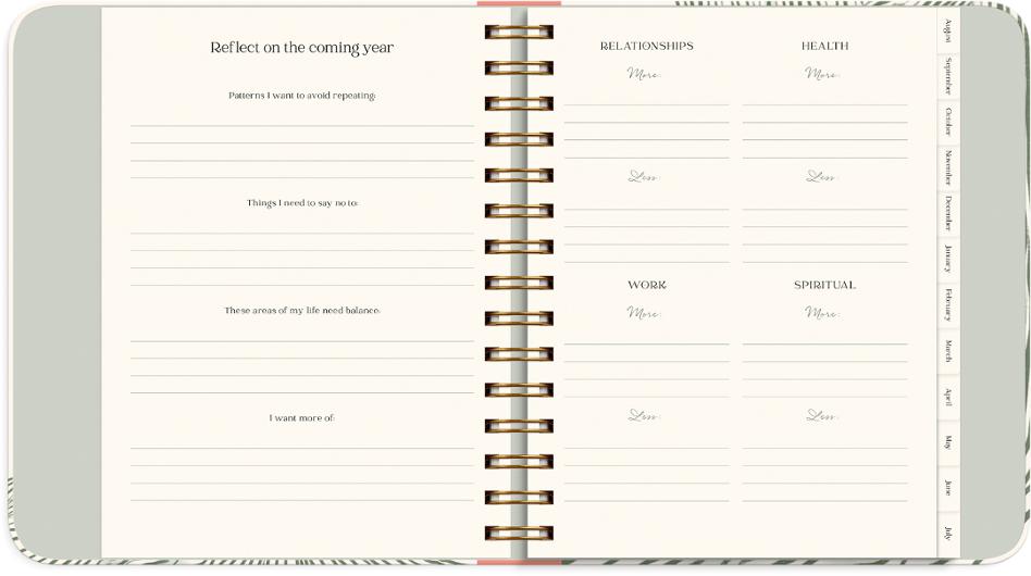 Kalender Life Planner Green A5 26/27