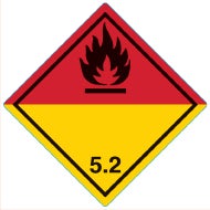Farligt gods-etiketter 5.2 Organic Peroxide 250 st/rulle