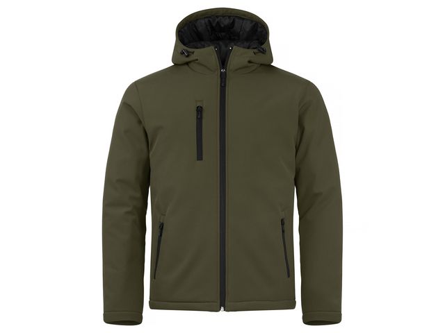 Softshelljacka Padded CLIQUE dimgrön XS