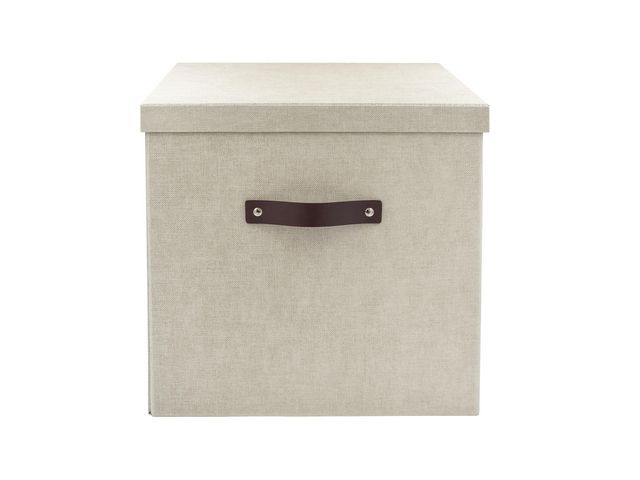 Förvaringsbox lock kartong stor